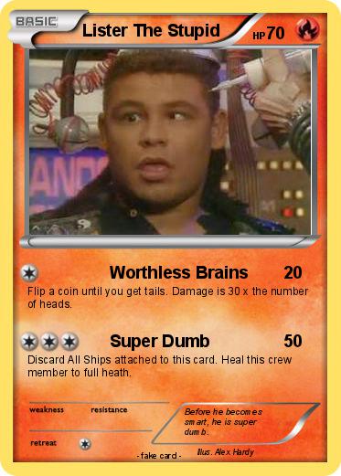 Pokemon Lister The Stupid