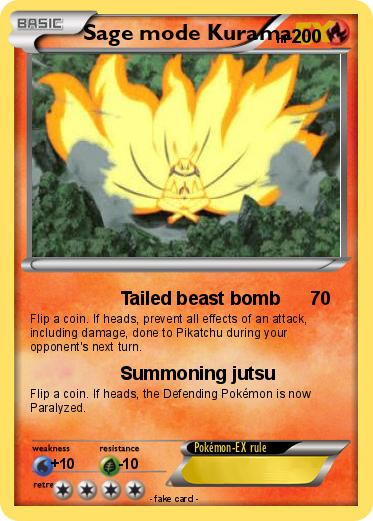 Pokemon Sage mode Kurama