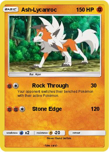 Pokemon Ash-Lycanroc