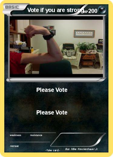 Pokemon Vote if you are strong