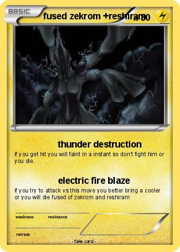 Pokemon fused zekrom +reshiram
