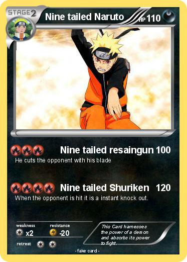 Pokemon Nine tailed Naruto