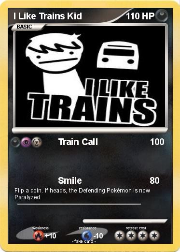 Pokemon I Like Trains Kid