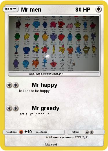 Pokemon Mr men