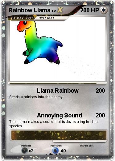 Pokemon Rainbow Llama