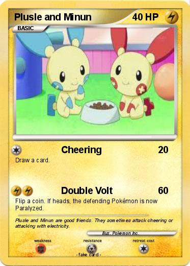 Pokemon Plusle and Minun