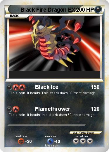 Pokemon Black Fire Dragon EX