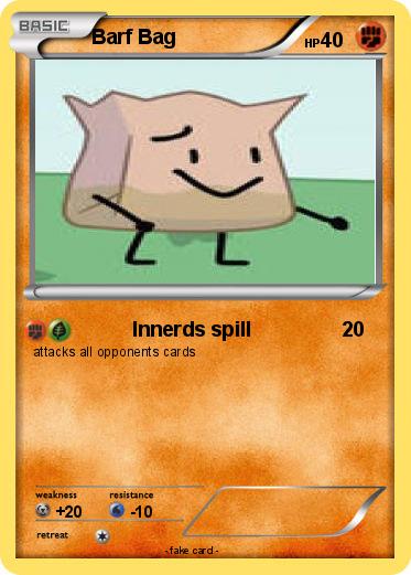 Pokemon Barf Bag