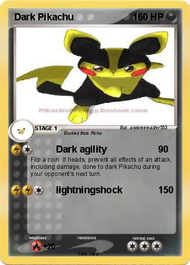 Pokemon Dark Pikachu