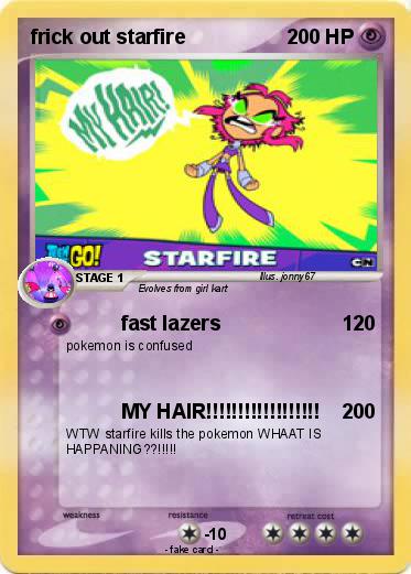 Pokemon frick out starfire