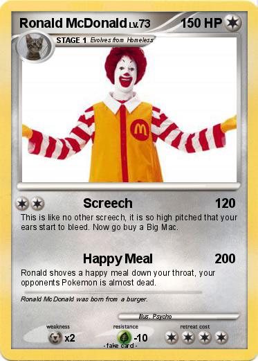 Pokemon Ronald McDonald