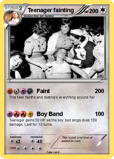 Pokemon Teenager fainting