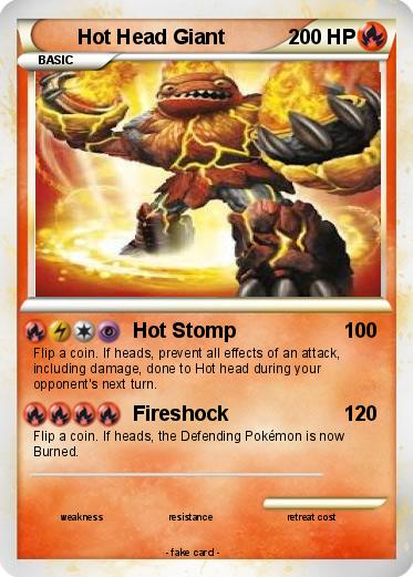 Pokemon Hot Head Giant