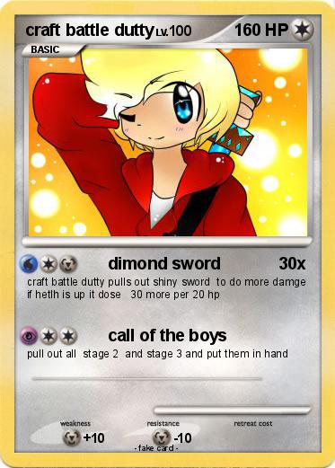 Pokemon craft battle dutty