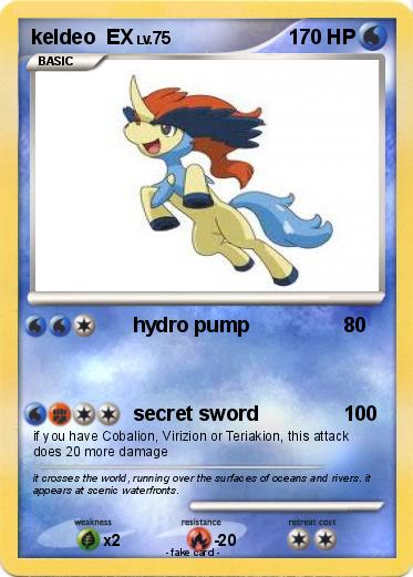 Pokemon keldeo  EX