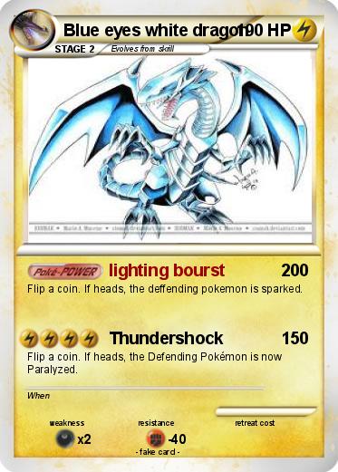 Pokemon Blue eyes white dragon
