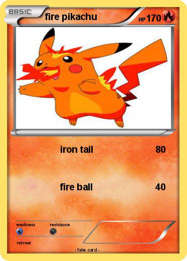 Pokemon fire pikachu