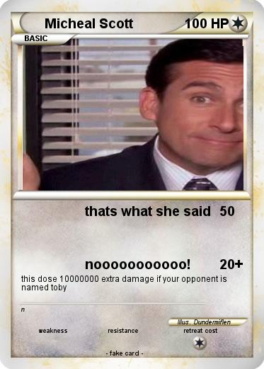 Pokemon Micheal Scott