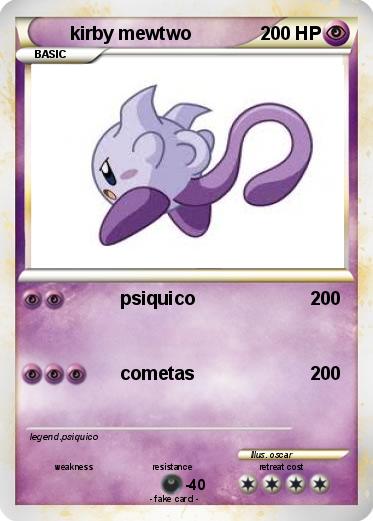 Pokemon kirby mewtwo