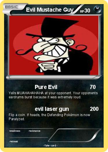 Pokemon Evil Mustache Guy
