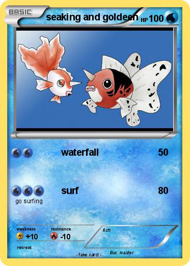 Pokemon seaking and goldeen