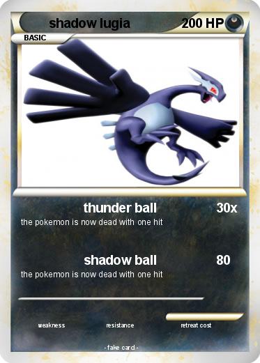 Pokemon shadow lugia