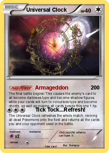 Pokemon Universal Clock
