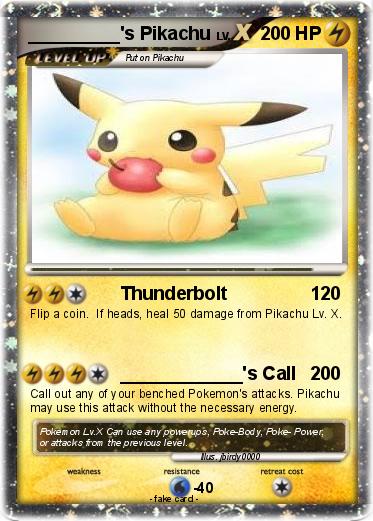 Pokemon _________'s Pikachu