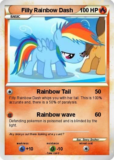Pokemon Filly Rainbow Dash