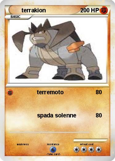 Pokemon terrakion