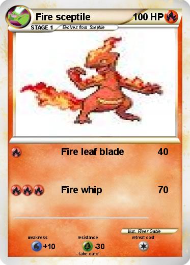Pokemon Fire sceptile