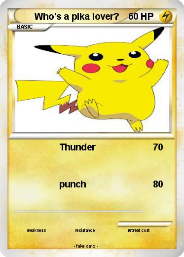 Pokemon Who's a pika lover?