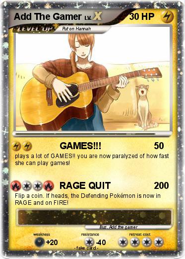 Pokemon Add The Gamer