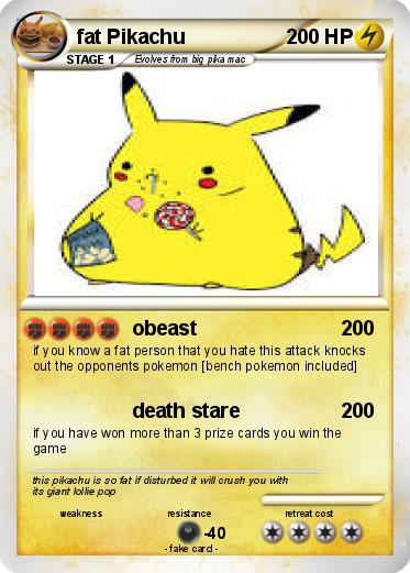 Pokemon fat Pikachu
