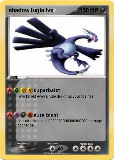 Pokemon shadow lugia lvx                                                           