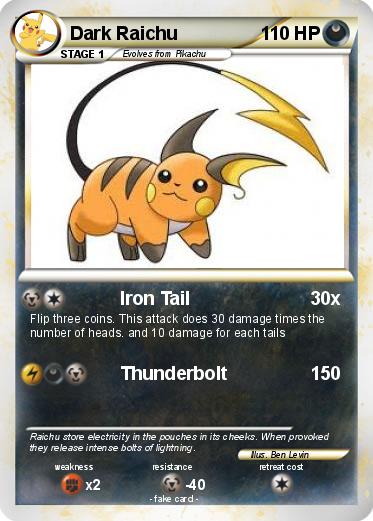 Pokemon Dark Raichu
