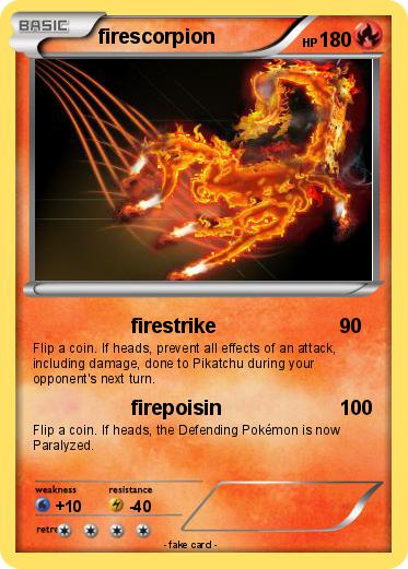 Pokemon firescorpion