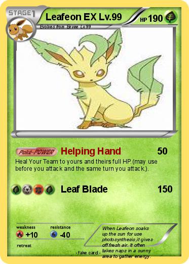 Pokemon Leafeon EX Lv.99
