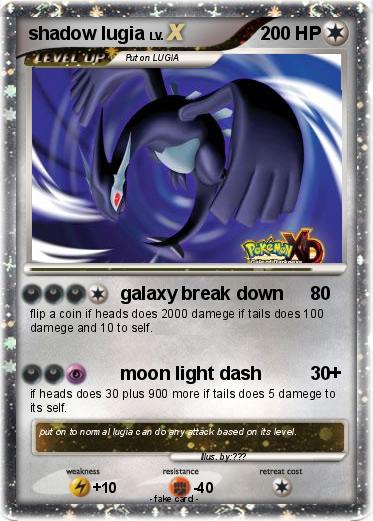 Pokemon shadow lugia