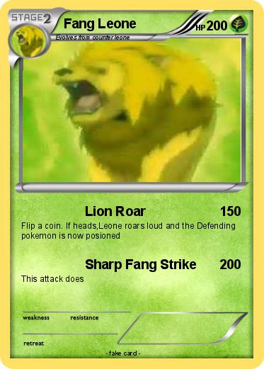 Pokemon Fang Leone