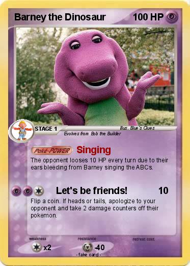 Pokemon Barney the Dinosaur