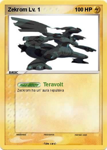 Pokemon Zekrom Lv. 1