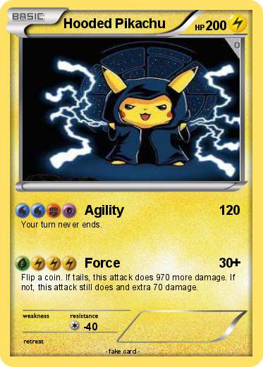 Pokemon Hooded Pikachu