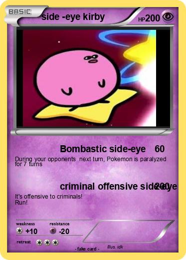 Pokemon side -eye kirby