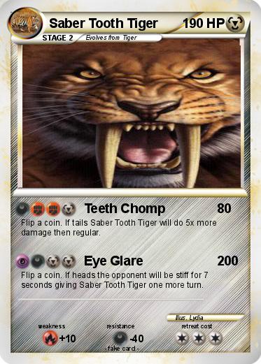 Pokemon Saber Tooth Tiger