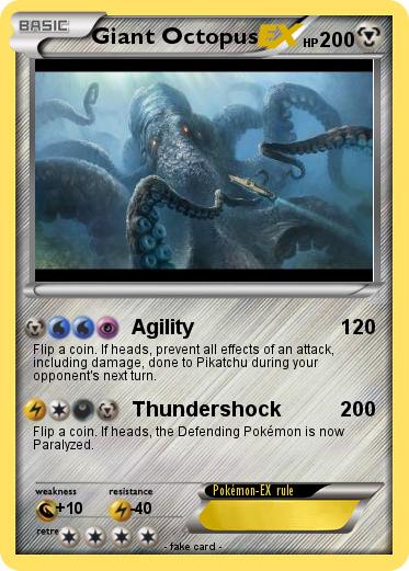 Pokemon Giant Octopus