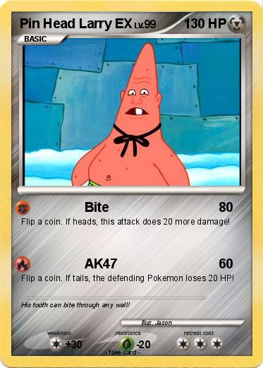 Pokemon Pin Head Larry EX