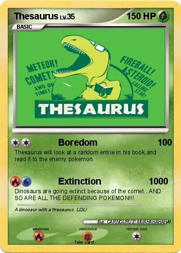 Pokemon Thesaurus