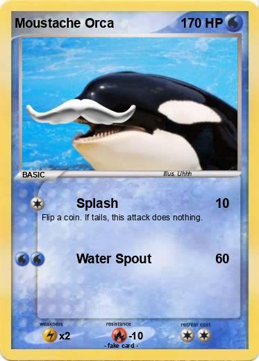 Pokemon Moustache Orca