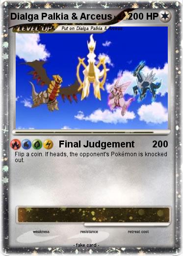 Pokemon Dialga Palkia & Arceus